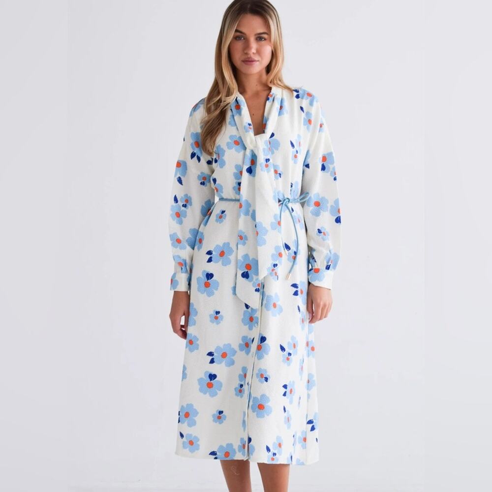 Never A Wallflower Magnolia Dress Bubble Floral Women’s Size XS